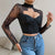 S4c Arrival Sexy  Low-Cut Top Elegant Fitted Lace Long-Sleeve Women's Dress