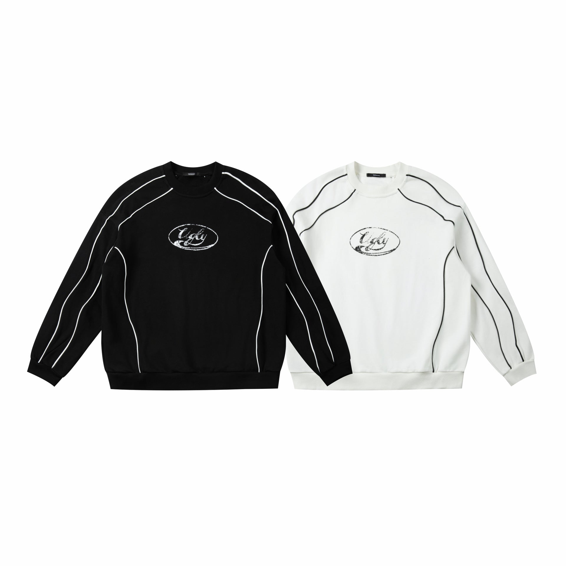 Embroidered Distressed Sweatshirt