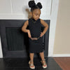 Children Clothing New Girls Solid Color Camisole Dress Casual Mid Length A Skirt