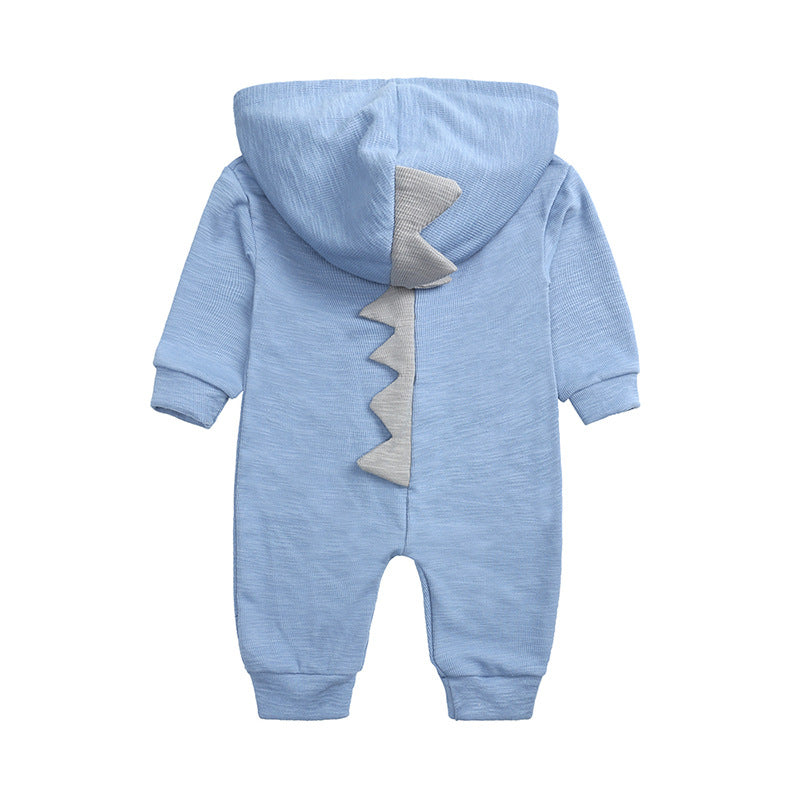 S4C New Baby Dinosaur Hooded Cotton Jumpsuit For Men And Women Baby Long-Sleeved Romper Baby Jumpsuit