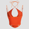 Solid Color Mesh Sheer Sexy Strapless Camisole