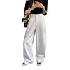 White Denim Pants Women's Flare Trousers Korean High-Quality Simple Wide-Leg Slimming Pear-Shaped Denim Long Pants