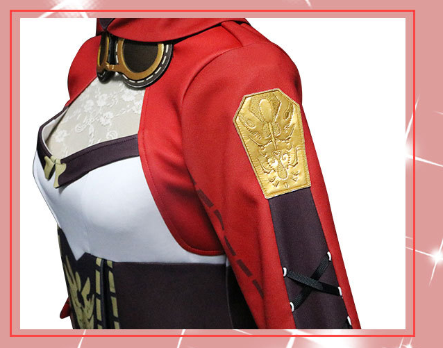 Game Genshin Impact Klee Cosplay Costume Wigs Shoes Loli Outfit Uniform Women adult kids child girl Halloween Carnival backpack