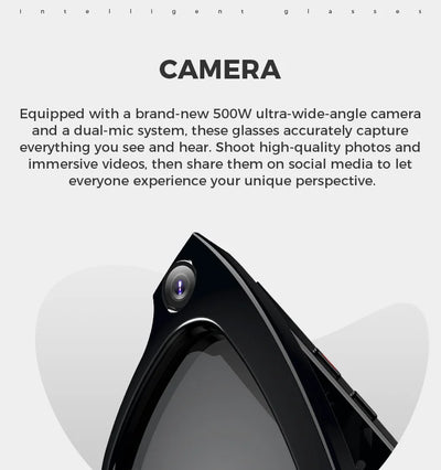 S4C  Bluetooth AI shooting glasses Bluetooth call voice assistant real-time translation 5-megapixel shooting stabilization