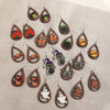 Halloween Wooden Kitten Ghost Pumpkin Bat Earrings Fun Funny Cartoon Pumpkin Earrings