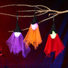 Halloween ghost hanging, glowing witch hanging, haunted house party, bar atmosphere, decoration, path, prank toys