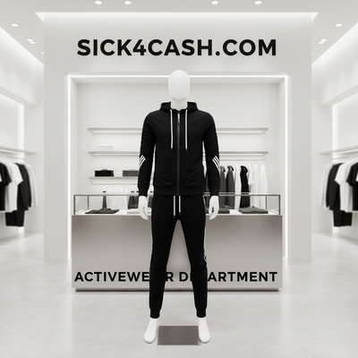 Black sweatsuit front