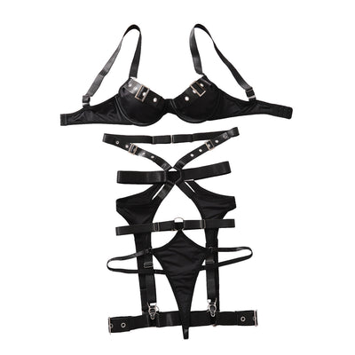 Strap Cross Uniform Strap Set Sexy Gathering Fun Underwear Underwear Four Piece Set