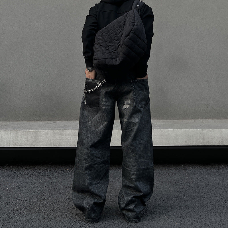 Unisex Washed Denim Jeans – Vintage Cool Meets Everyday Comfort