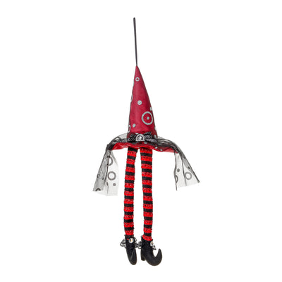Halloween Light up Wizard Hat Long Leg Pendant Window Display Decoration Pendant Ghost Festival Party