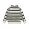 College Style Striped Mohair Loose Casual Unisex Sweater