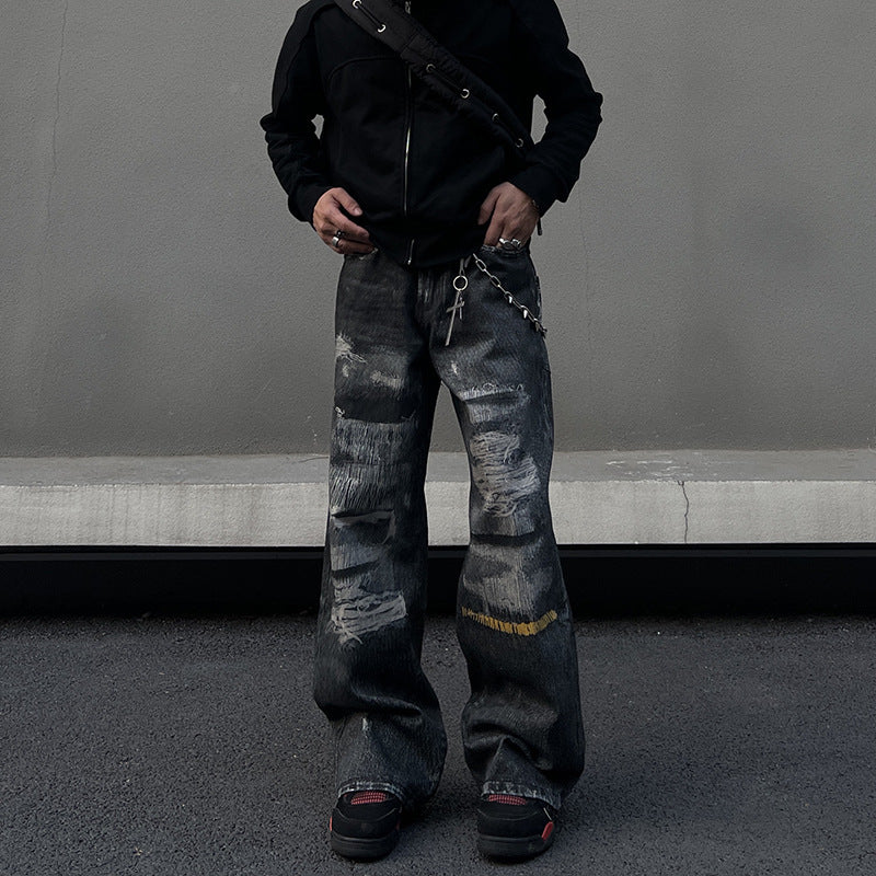 Unisex Washed Denim Jeans – Vintage Cool Meets Everyday Comfort