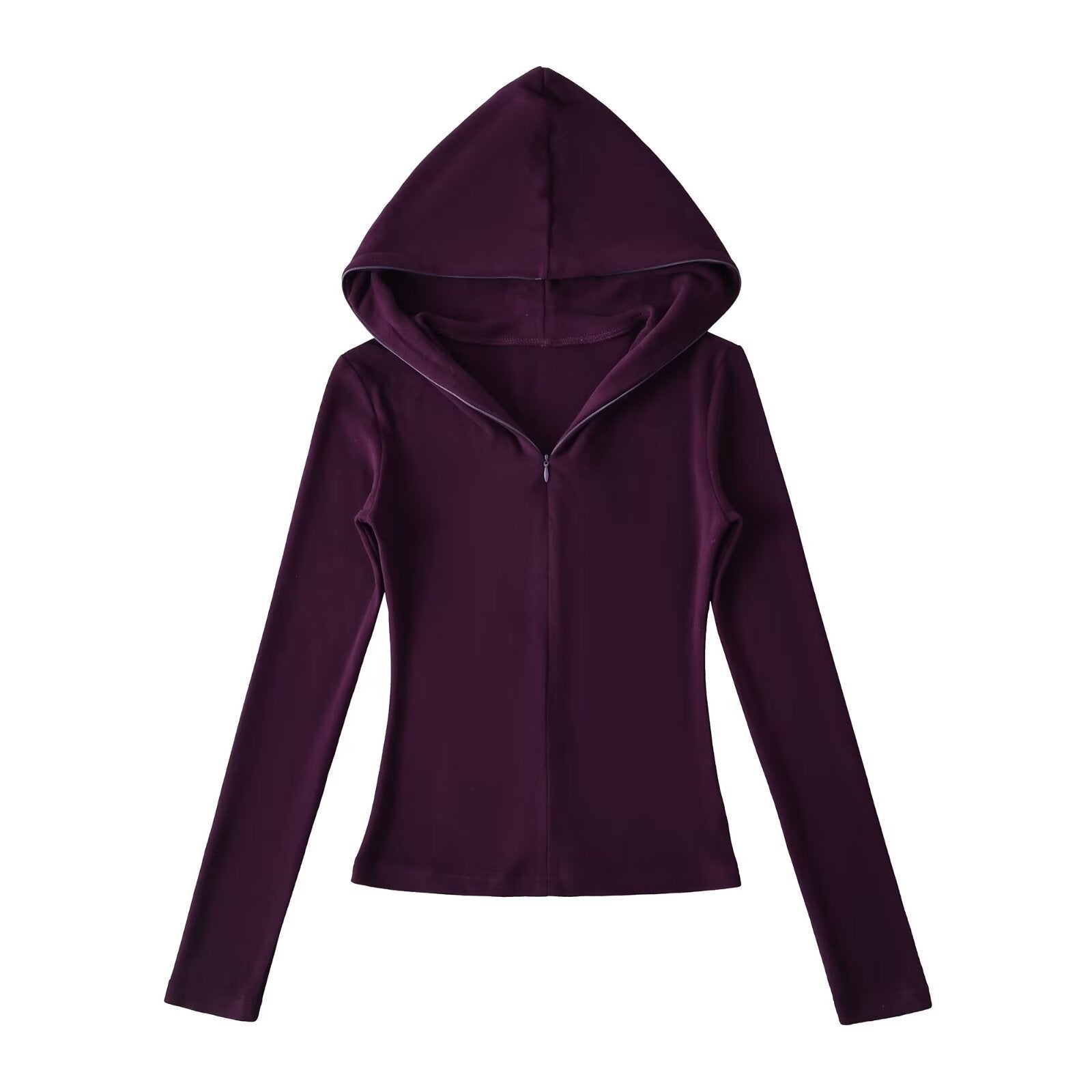 Half-Zip Slim Fit Hooded Sweatshirt