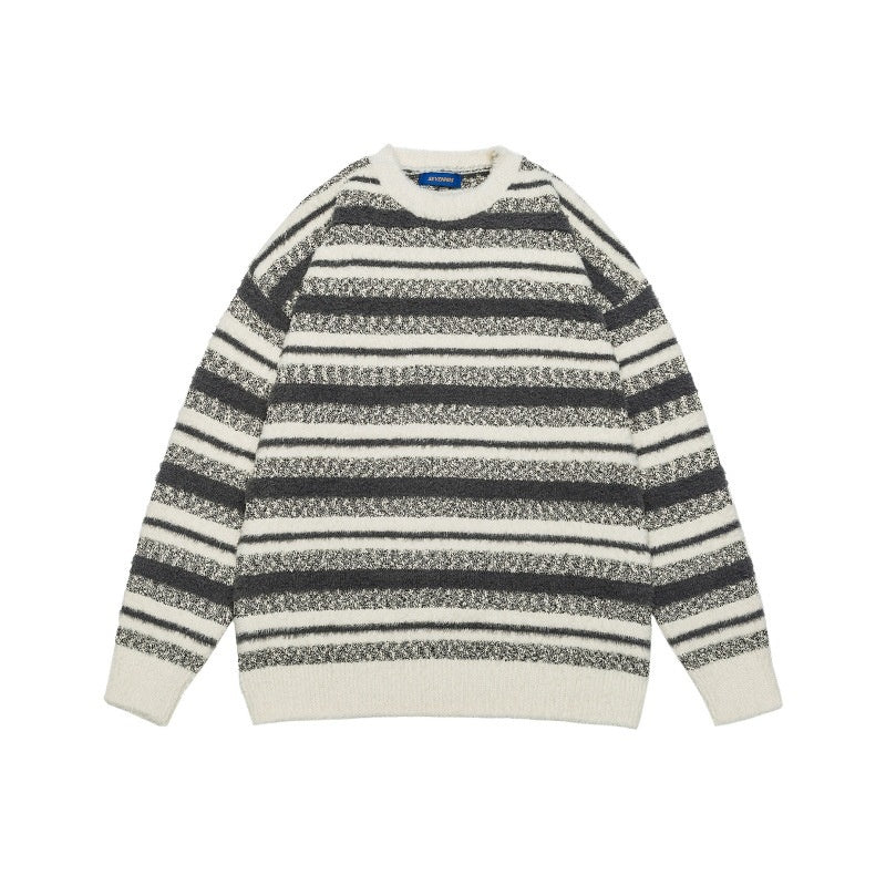 Striped Mohair Unisex Sweater