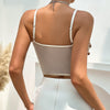 Luxury Solid Mesh Breathable Shell Pendant Sweet Girl Underwire Gathered Small Camisole