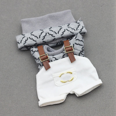 17cm Labubu First and Second Generation Blind Box 10cm Cotton Crying Doll Clothes Knitted Printed Hat
