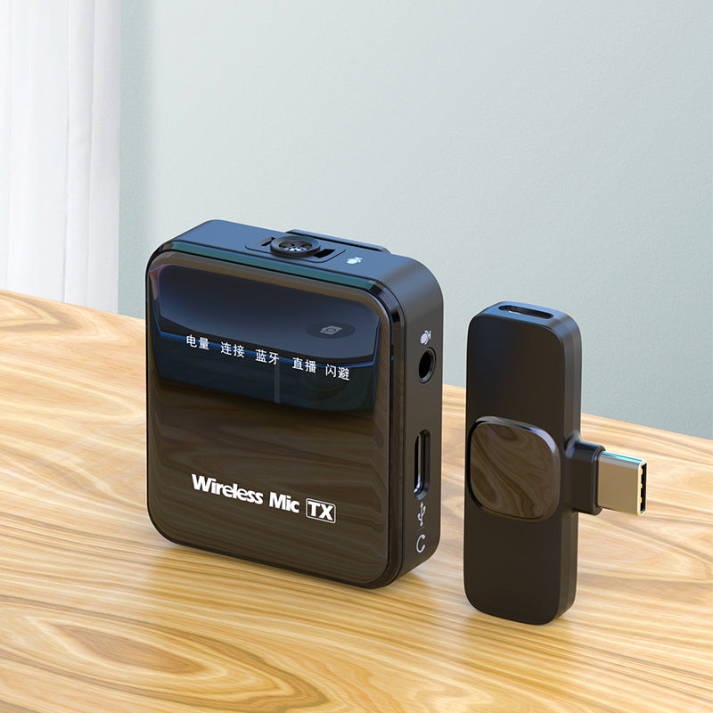 Wireless Lapel Microphone – Compact Noise-Reducing Mic for Outdoor Streaming, Video Calls & Content Creation