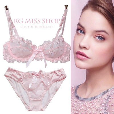 Transparent Lace Embroidery Bra & Panty Set – Ultra-Thin, Ultra-Sexy, Made to Flaunt
