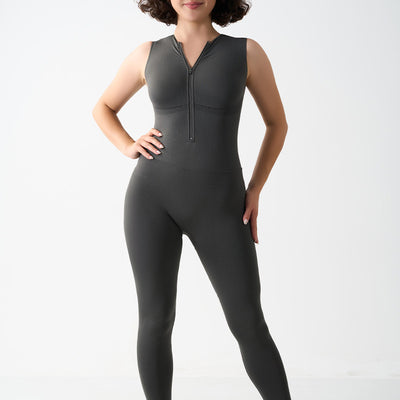 Seamless Shapewear Fitness Yoga Sleeveless  Elasticity Running Shaping Long Pants Jumpsuit