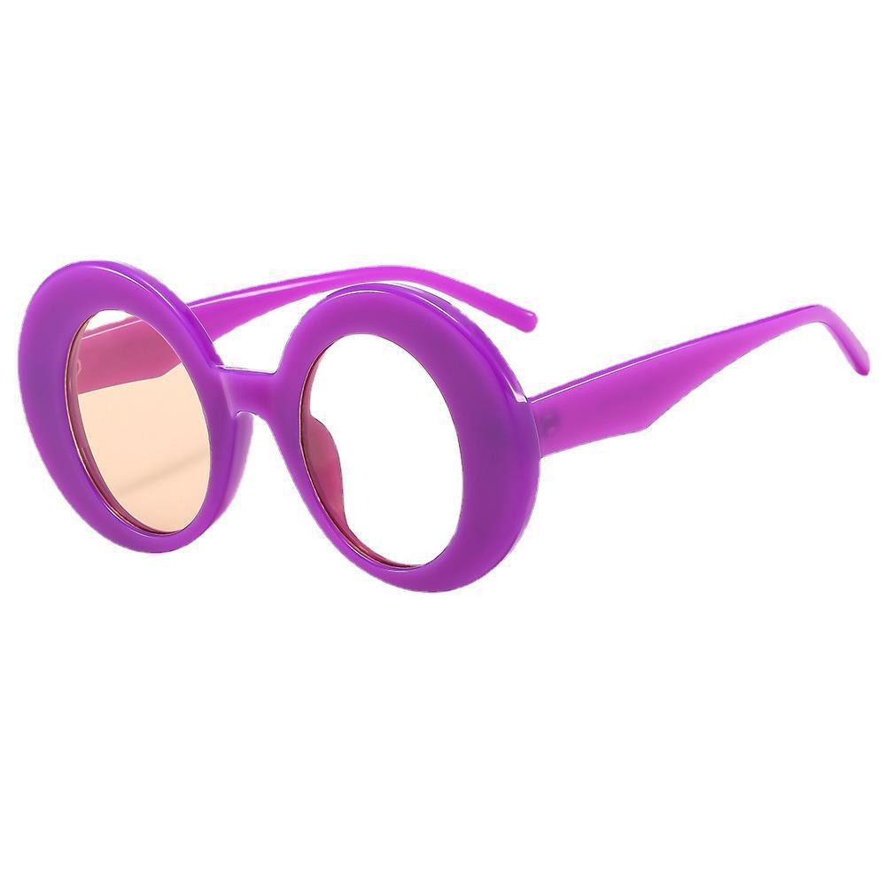New Fashion Large Frame Round Sunglasses for Men and Women