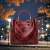 S4C  Women's Fashion Embossed Tote Bag Large Capacity Maternity Bucket Bag
