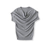 Slant shoulder top short sleeved T-shirt