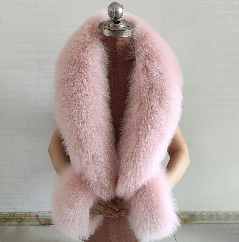 Real Fox Fur Horn Collar