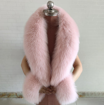 Real Fox Fur Horn Collar Fashion Fur Decorative Collar Jewelry