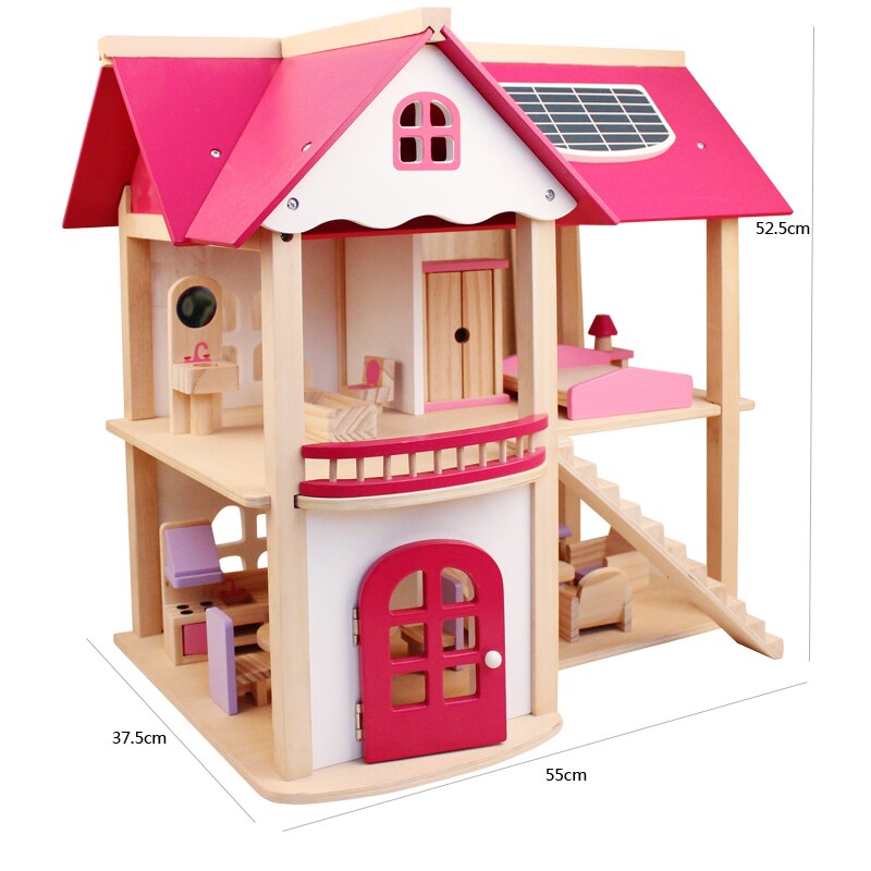 Wooden Dollhouse Furniture Set