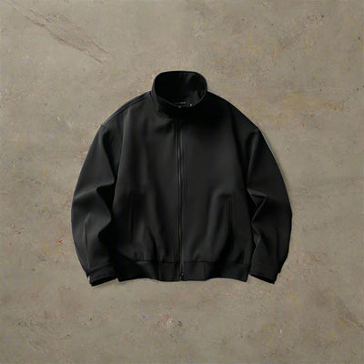 S4C Loose  Zipper Stand Collar Jacket Men