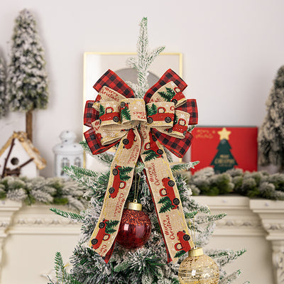 Christmas decorations, Christmas bows, Christmas wreaths, Christmas tree pendants, gift boxes, checkered ribbons, etc