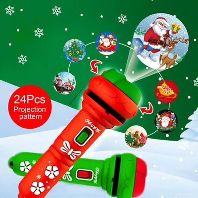 Christmas Projection Flashlight Toy – Luminous Holiday Light for Kids & Festive Fun
