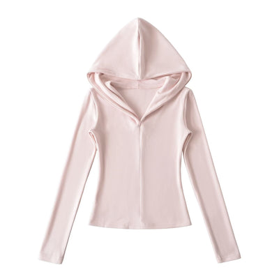 Half-Zip Slim Fit Hooded Sweatshirt