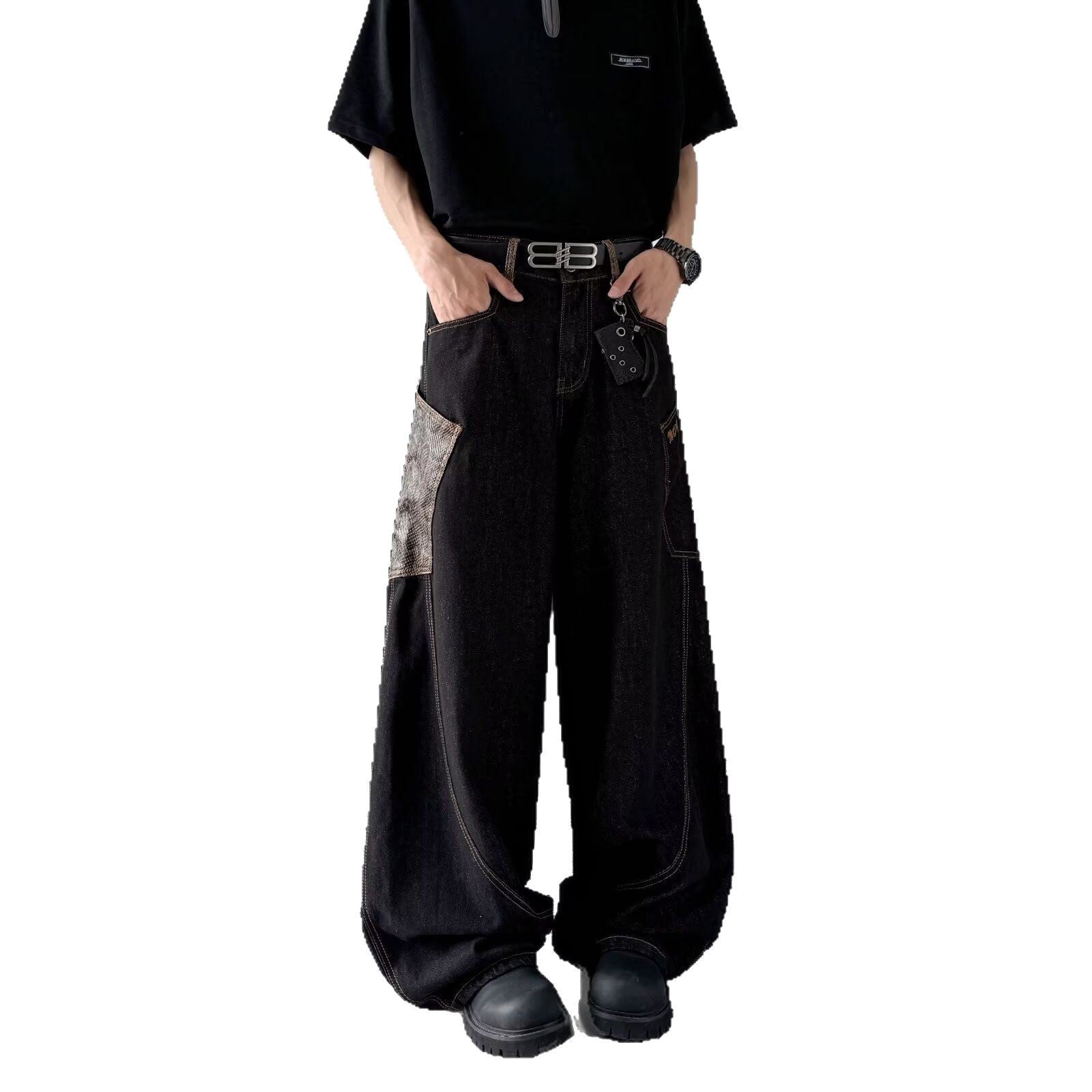 Men’s Black Denim Pants – Sleek, Rugged, Always On Point