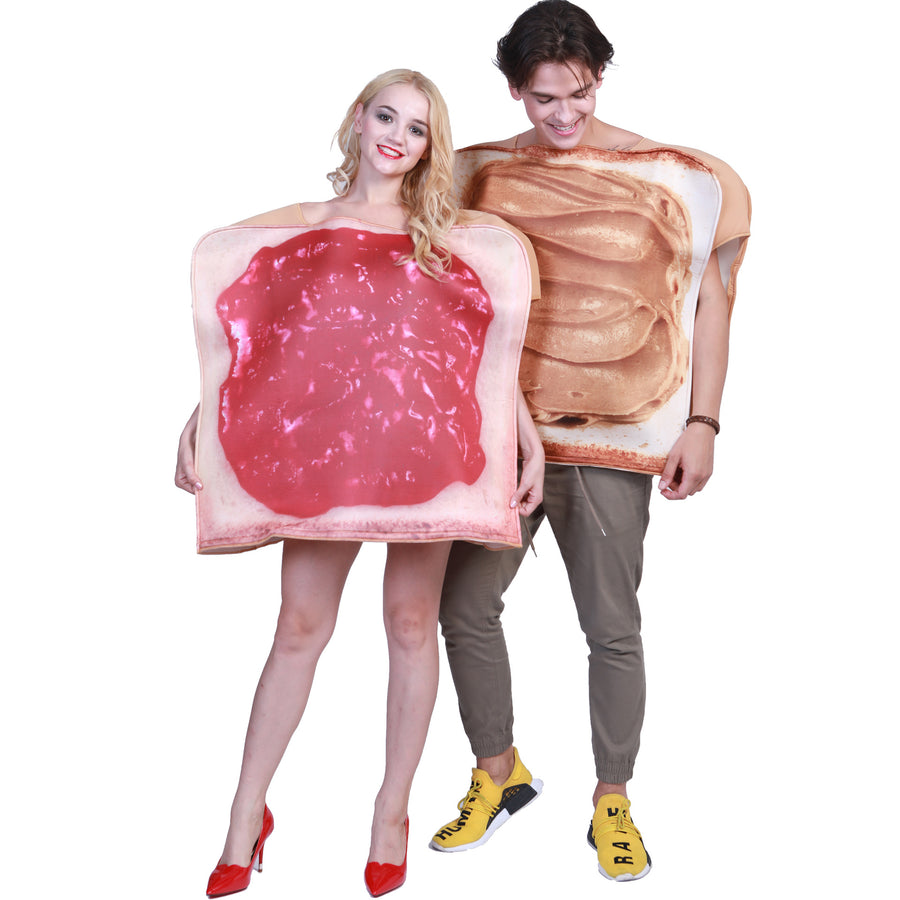 Halloween Couple Jam Food Set Halloween Party Dress Up Costumes
