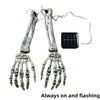 Halloween Ghost Hand Floor Lamp Led Copper Wire Light String Luminous Skull Hand Ghost Festival Layout Props