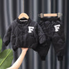 S4C Winter Boys Clothing Sets Alphabet Fashion Warm Coat And Pants 2Pcs Boys Suits Birthday Gifts New Kids Clothes