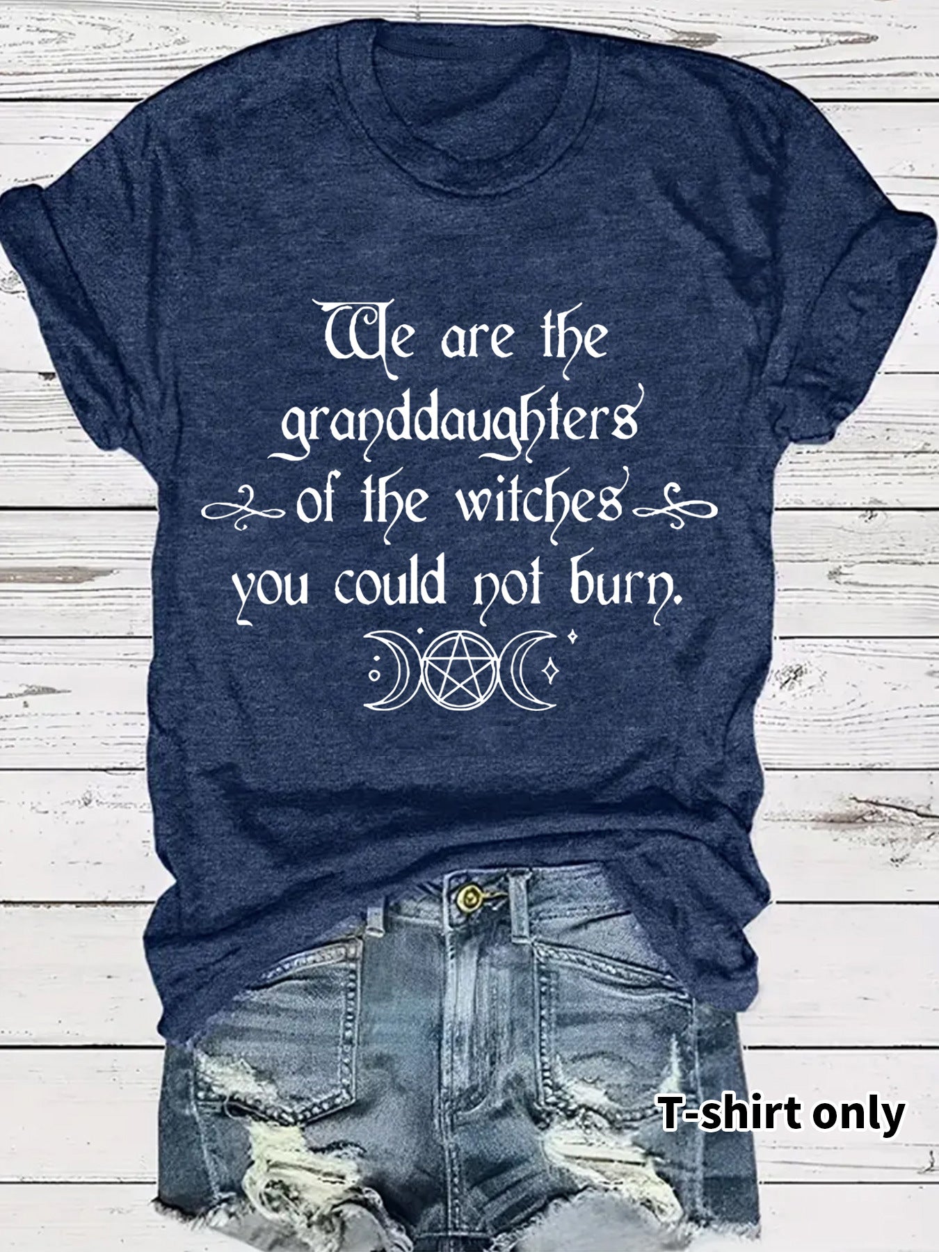 Moon Letter Printed T-Shirt