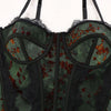 Sexy tight printed lace camisole