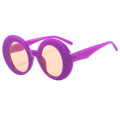 New Fashion Large Frame Round Sunglasses for Men and Women
