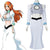 Orihime Inoue Cosplay Costume Sexy White Shirt Skirt Suit Halloween Carnival Costume