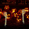 Halloween Ghost Hand Floor Lamp Led Copper Wire Light String Luminous Skull Hand Ghost Festival Layout Props