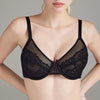 Women’s French Lace Bra – Elegant Sheer Lingerie, Lightweight Support, Adjustable Fit