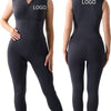Seamless Shapewear Fitness Yoga Sleeveless  Elasticity Running Shaping Long Pants Jumpsuit