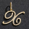 Hip hop accessories grass letter pendant melon seed buckle Cuban chain accessory