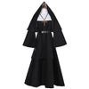 Halloween TheNun Ghost Sister cosplay costume, black horror nun costume, priest cosplay costume