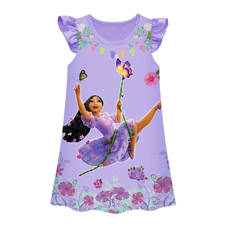 Girls’ Magic Full House Encanto Pajama Dress – Dream in Color