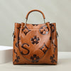 S4C  Women's Fashion Embossed Tote Bag Large Capacity Maternity Bucket Bag