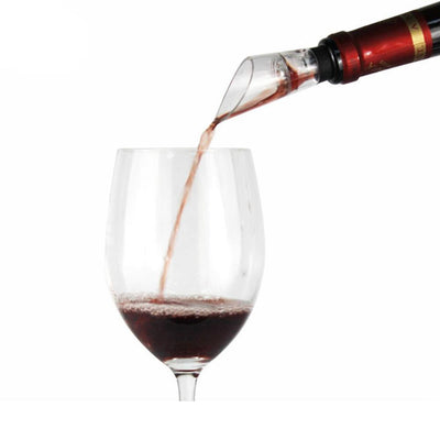 Magic Wine Aerator Pourer – Air Intake Decanter Spout with Filter & Stopper