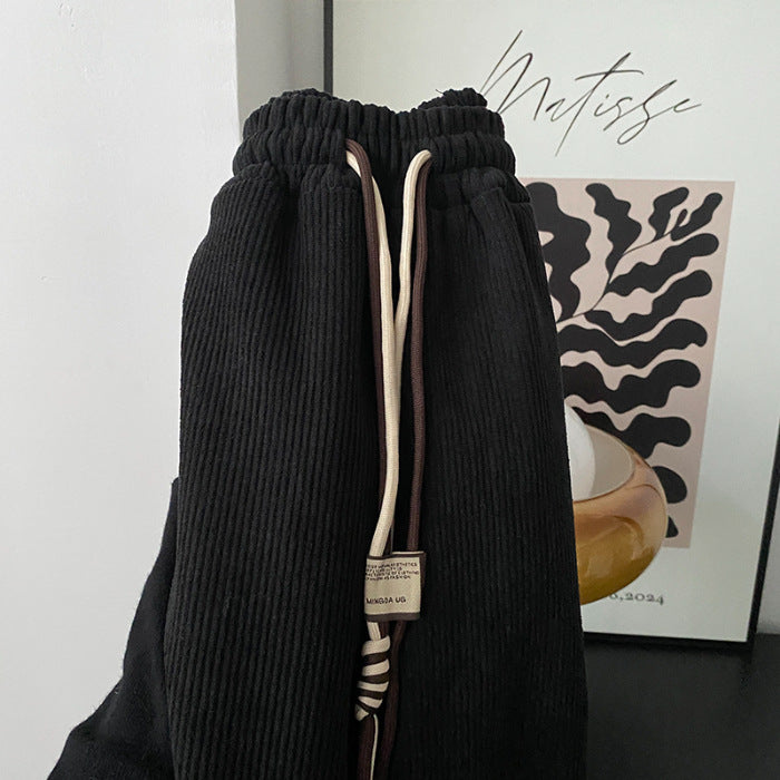 Velvet High-Waist Harem Pants